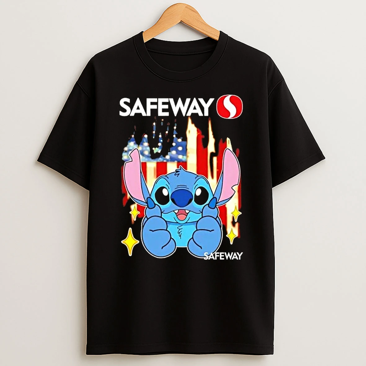 Stitch Like Safeway Usa Flag Shirts