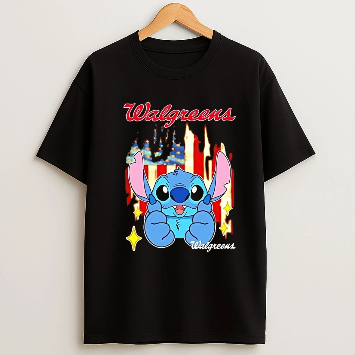 Stitch Like Walgreens Usa Flag Shirts