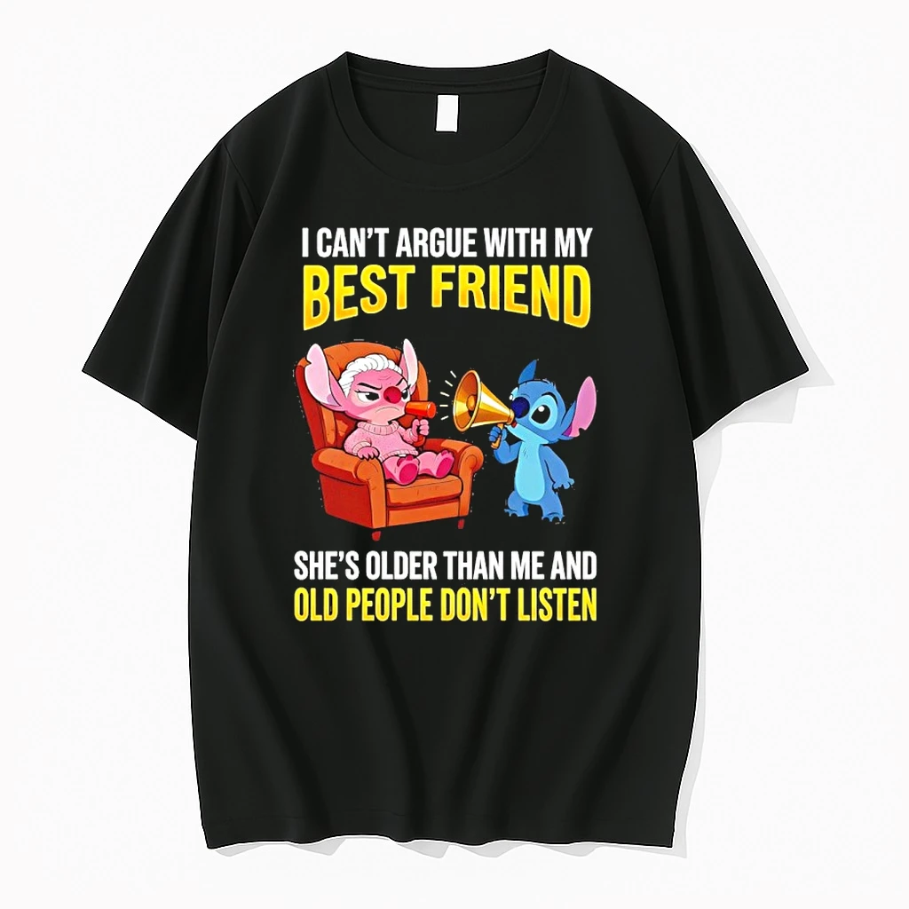 Stitch Megaphone I Cant Argue With My Best Friend Shes Older Than Me Shirts