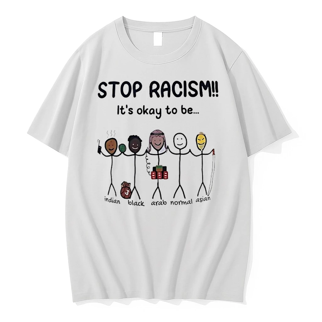 Stop Racism Its Okay To Be Indian Black Arab Normal Asian Shirts