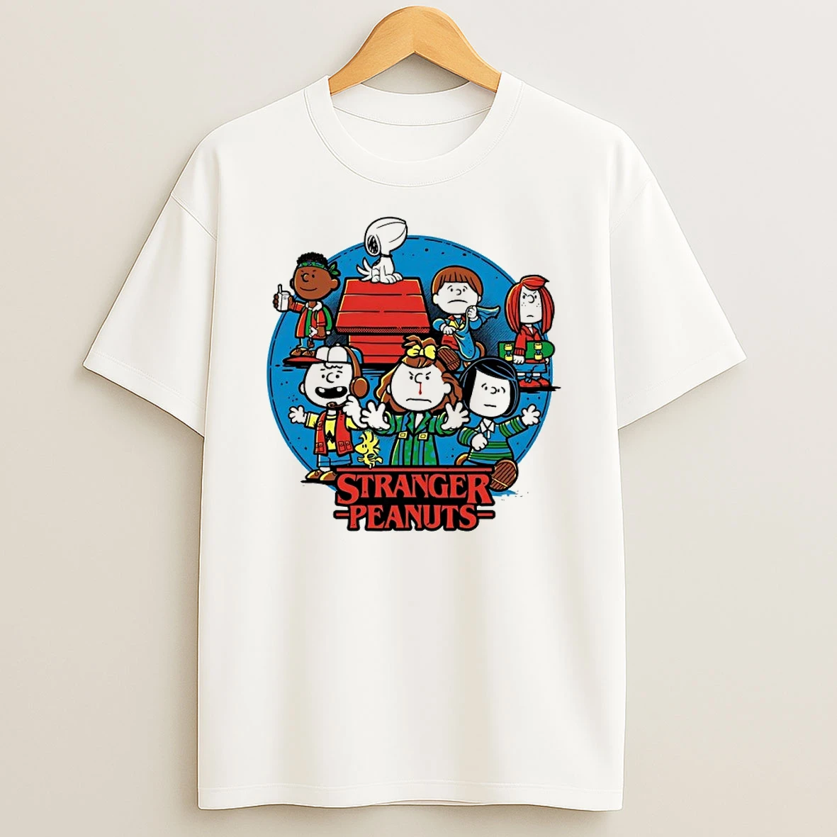 Stranger Peanuts Stranger Things Cartoon Parody Shirts