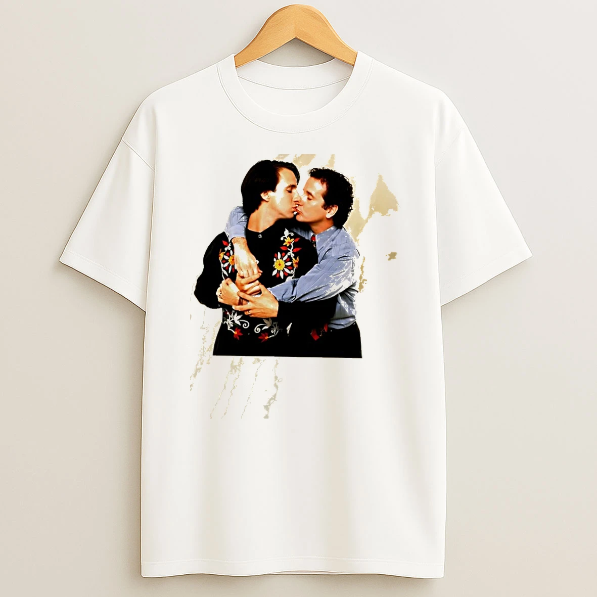 Strangers Bronson Pinchot And Mark Linn Baker Posing Together Shirts