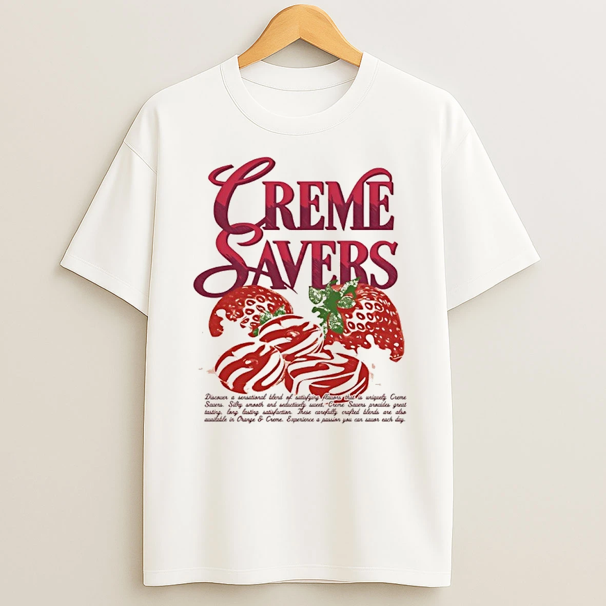Strawberry Swirl Candy Creme Savers Shirts