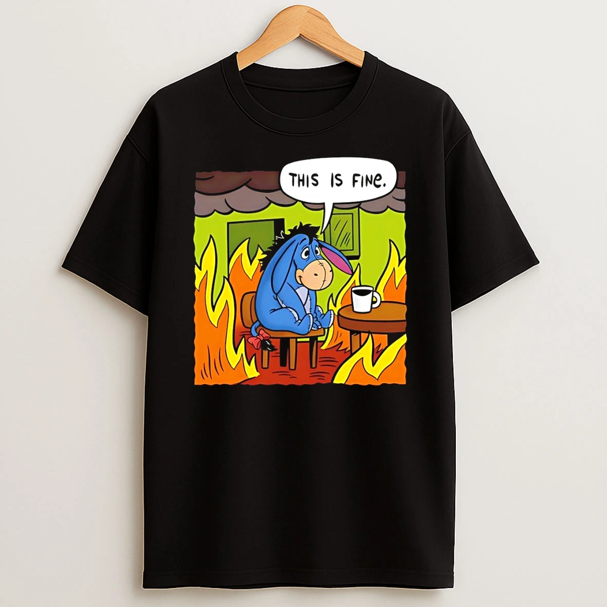 Stuffed Donkey This Is Fine Shirts