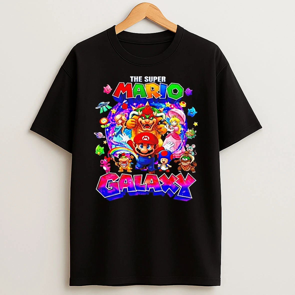 Super Mario Galaxy Characters Gamer Space Shirts