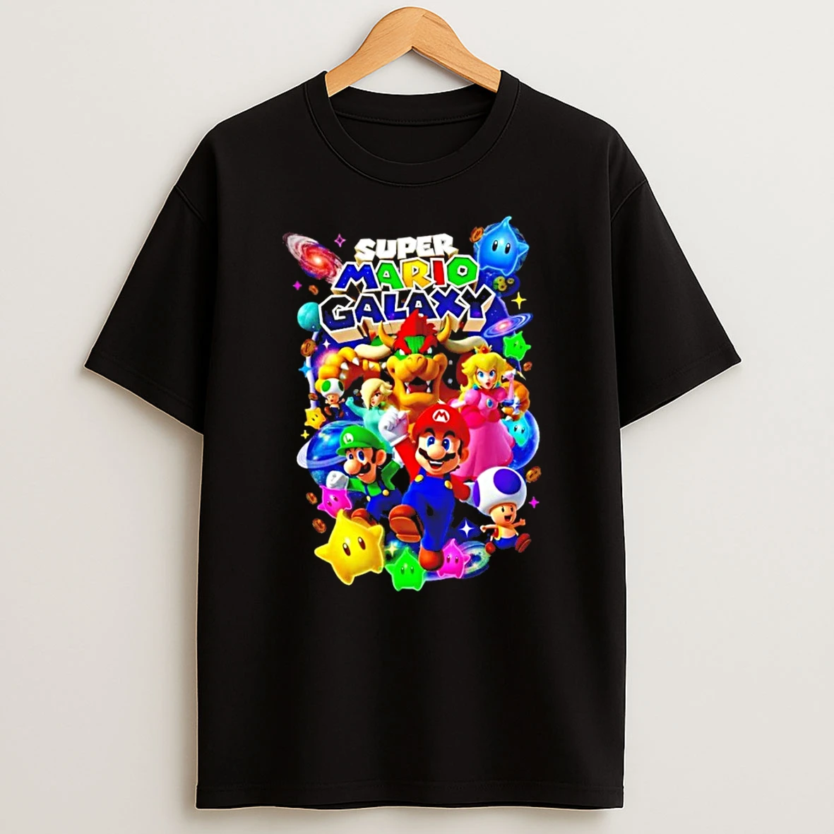 Super Mario Galaxy Gamer Space Shirts