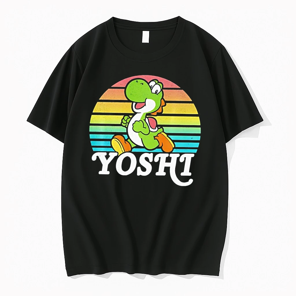 Super Mario Yoshi Line Run Vintage Shirts