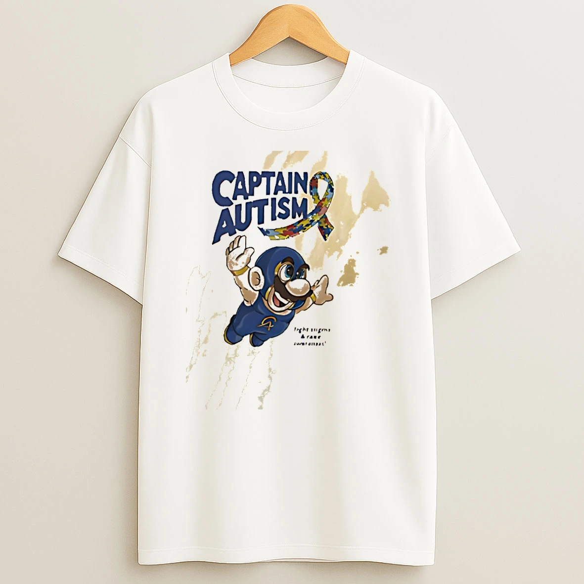 Super Mario Flying Captain Autism Super Captain Autism Shirts