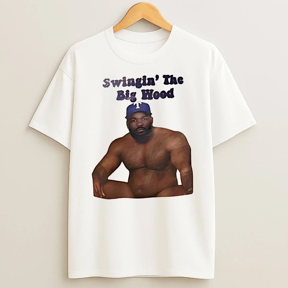 Swingin The Big Wood Texas Rangers Hat Shirts