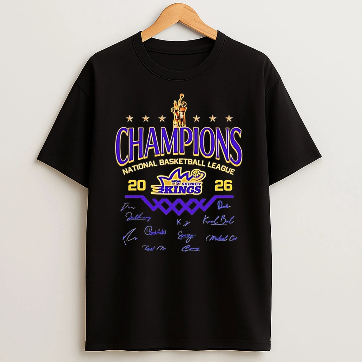 Sydney Kings 2026 Nbl Champions Trophy Shirts