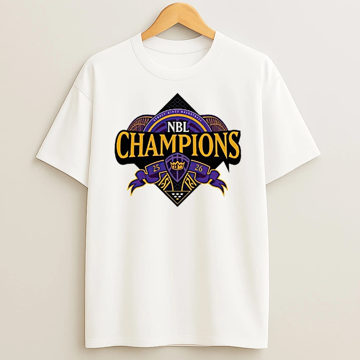 Sydney Kings Nbl Champions 2025 26 Logo Shirts
