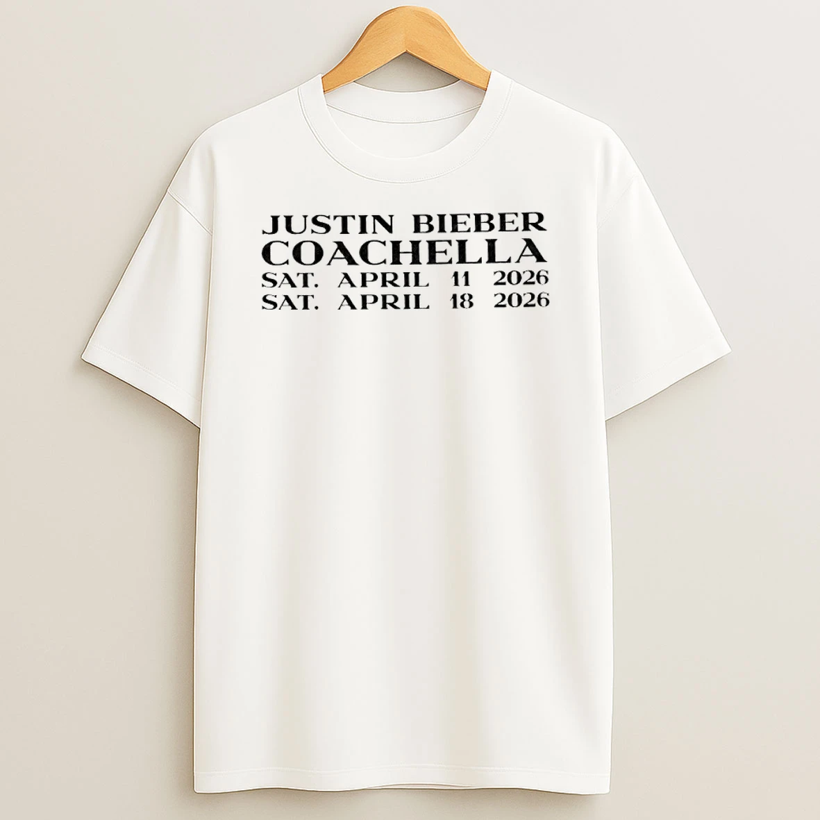 Tx6pyagh Justin Coachella 2026 Shirts