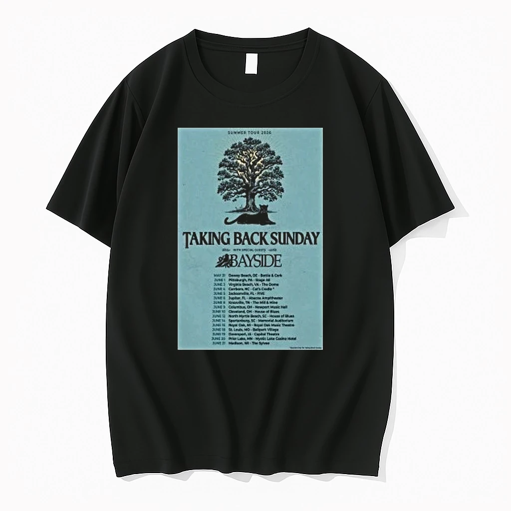 Taking Back Sunday 2026 Us Tour With Bayside Shirts