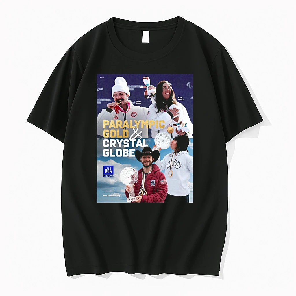 Team Usa One For All 2026 Paralympic Gold Crystal Globe Shirts