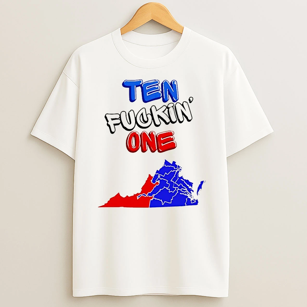 Ten Fuckin One Virginia Map Shirts