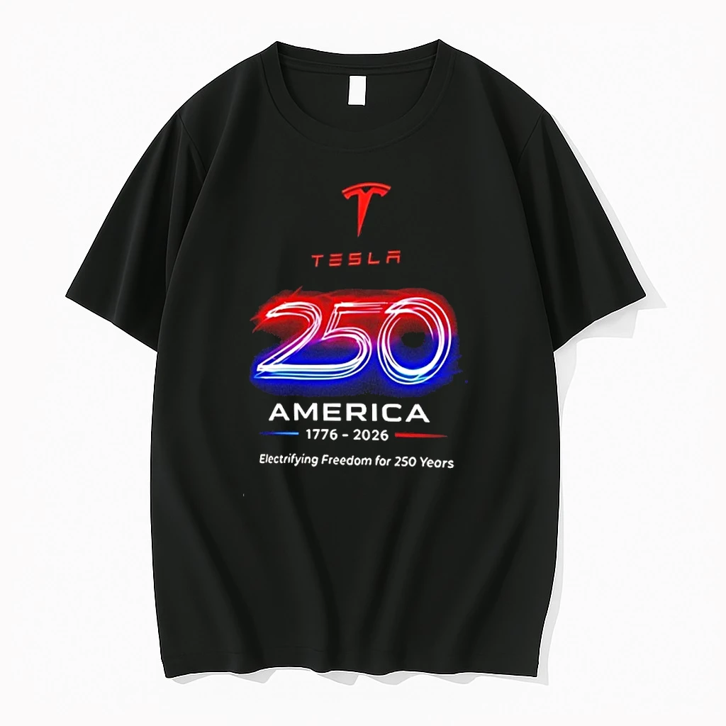 Tesla America 250 1776 2026 Electrifying Freedom For 250 Years Shirts