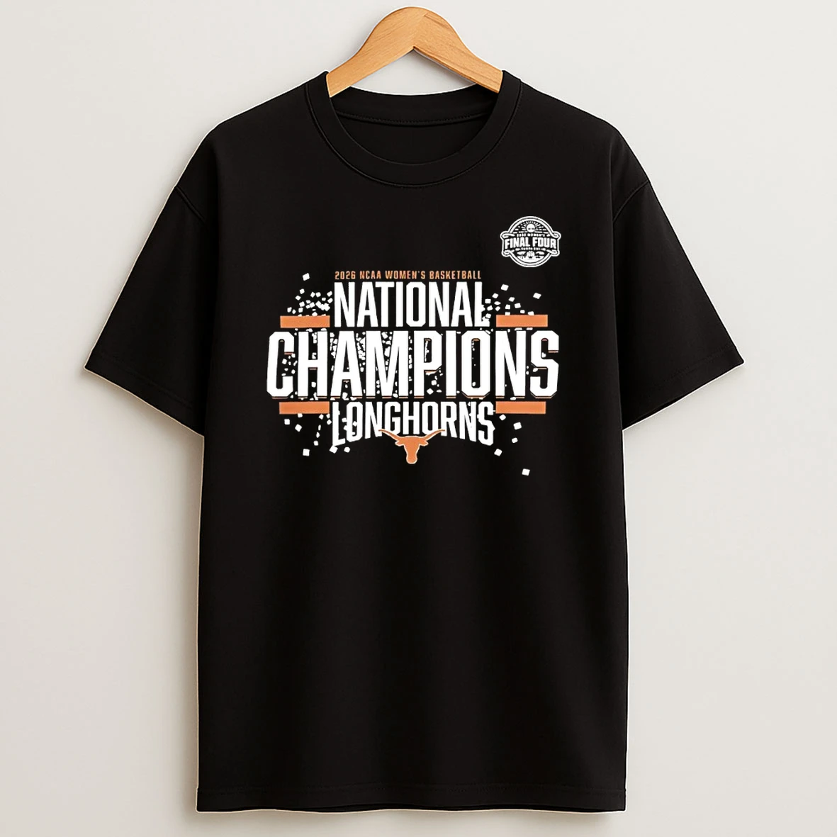 Texas Longhorns 2026 Womens Basketball National Champions Locker Room Shirts