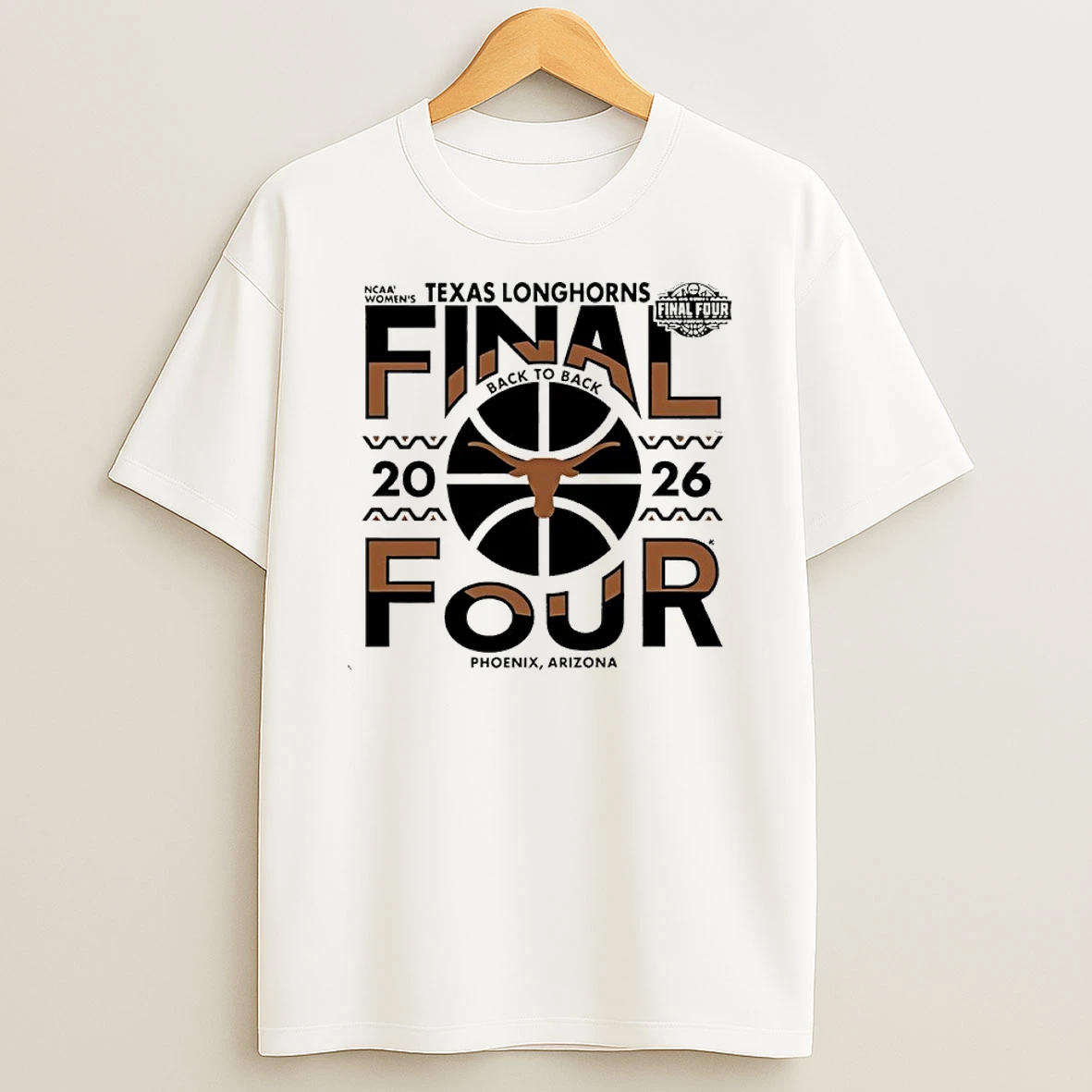 Texas Longhorns Womens Basketball Back To Back Final Four 2026 Shirts