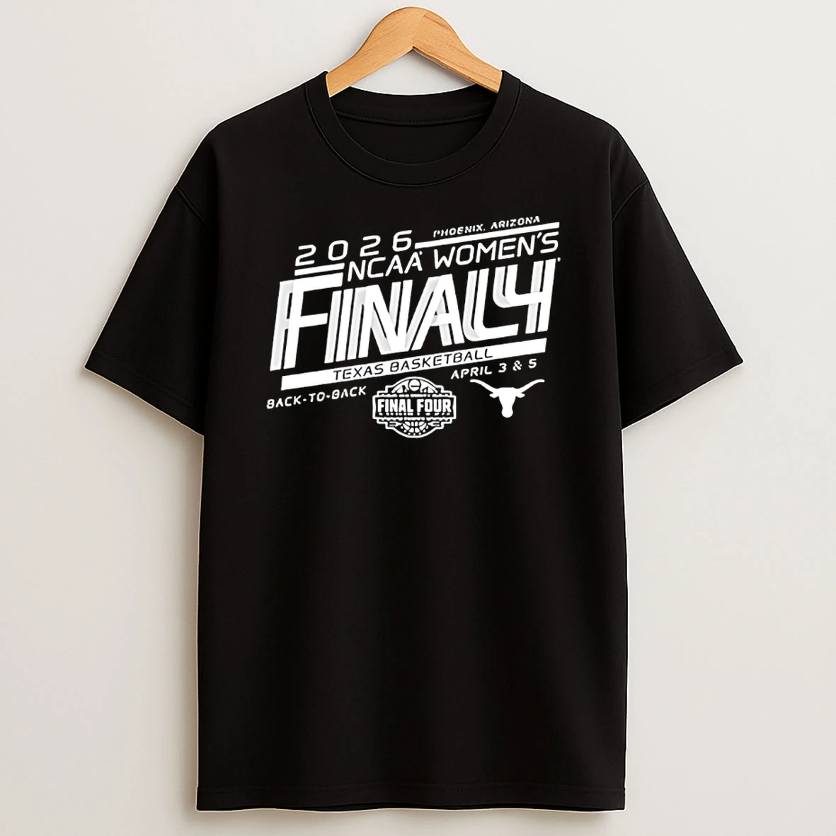 Texas Longhorns Back To Back 2026 Womens Basketball Final Four Shirts
