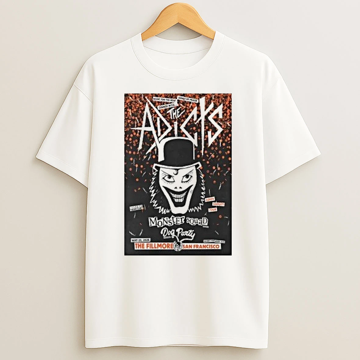 The Adicts 5 23 2026 San Francisco Ca Shirts