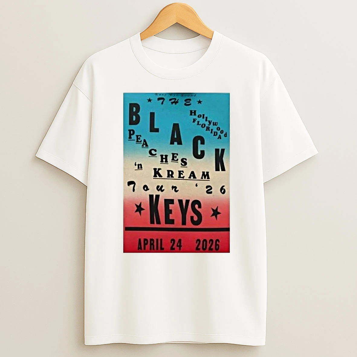 The Black Keys Tour Peaches Kream Apr 24 2026 Shirts