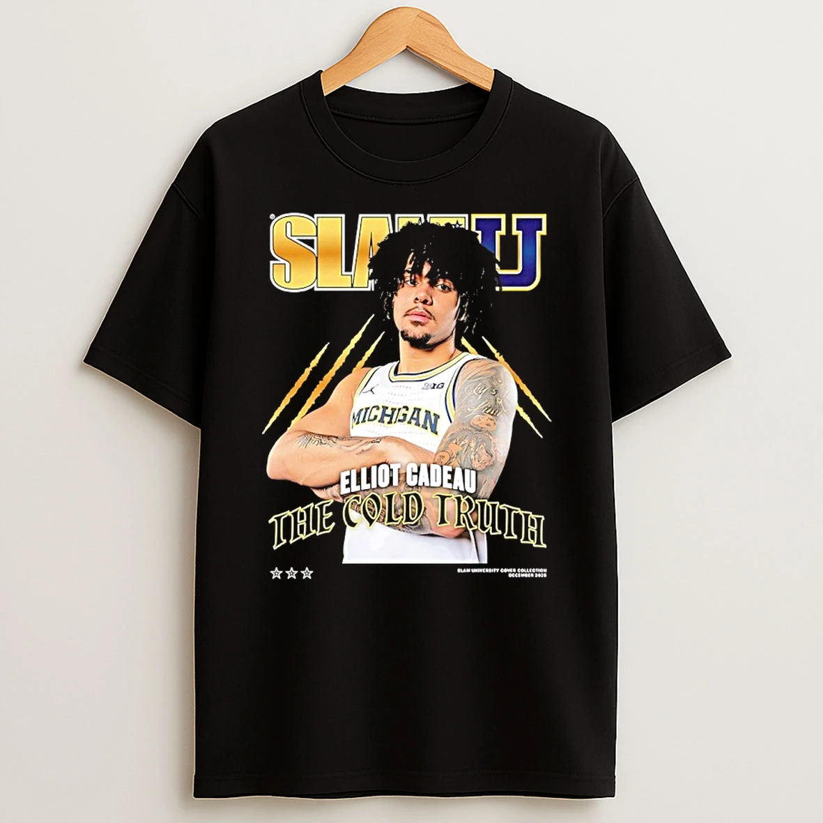 The Cold Truth Elliot Cadeau Michigan Wolverines Slamu Shirts