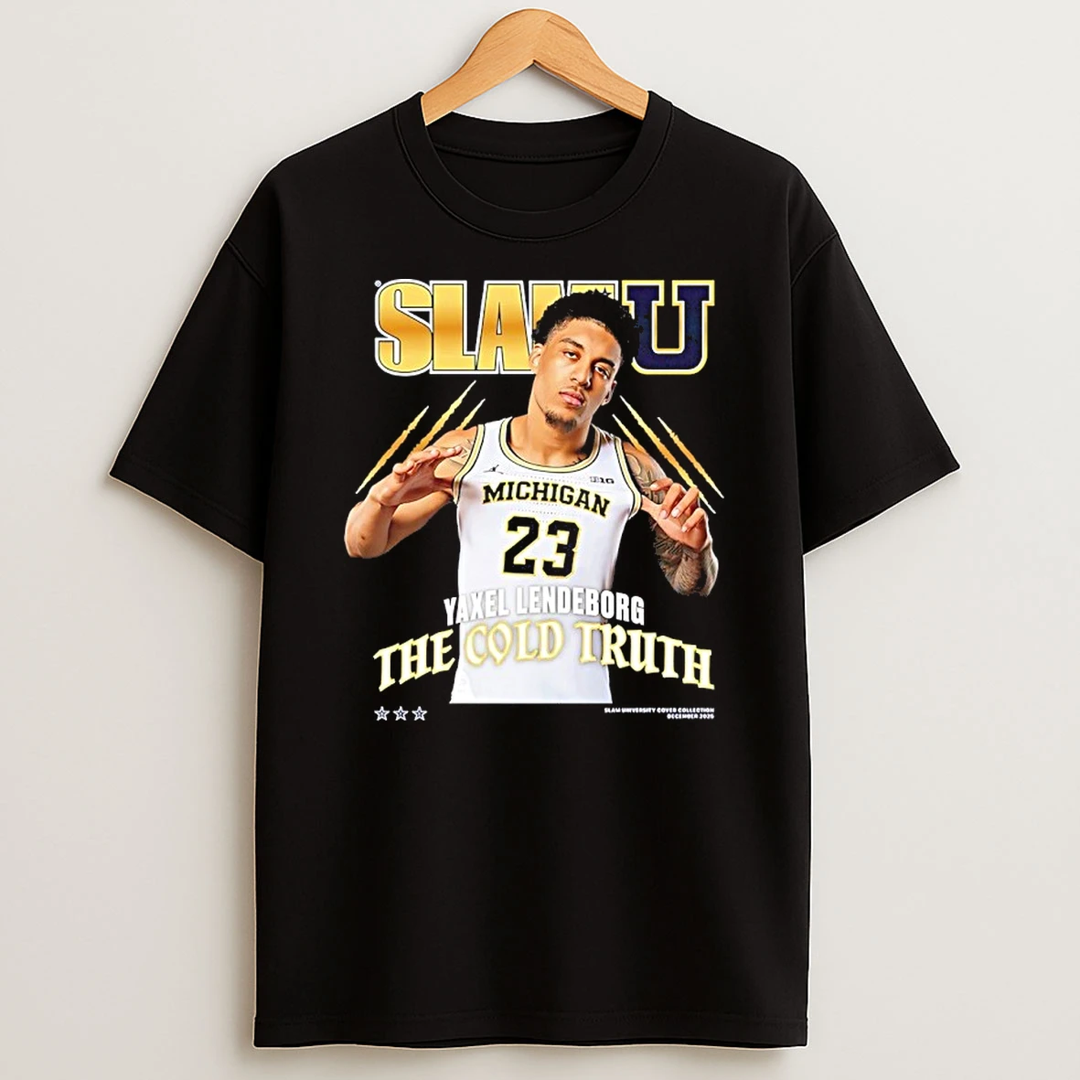 The Cold Truth Yaxel Lendeborg Michigan Wolverines Slamu Shirts