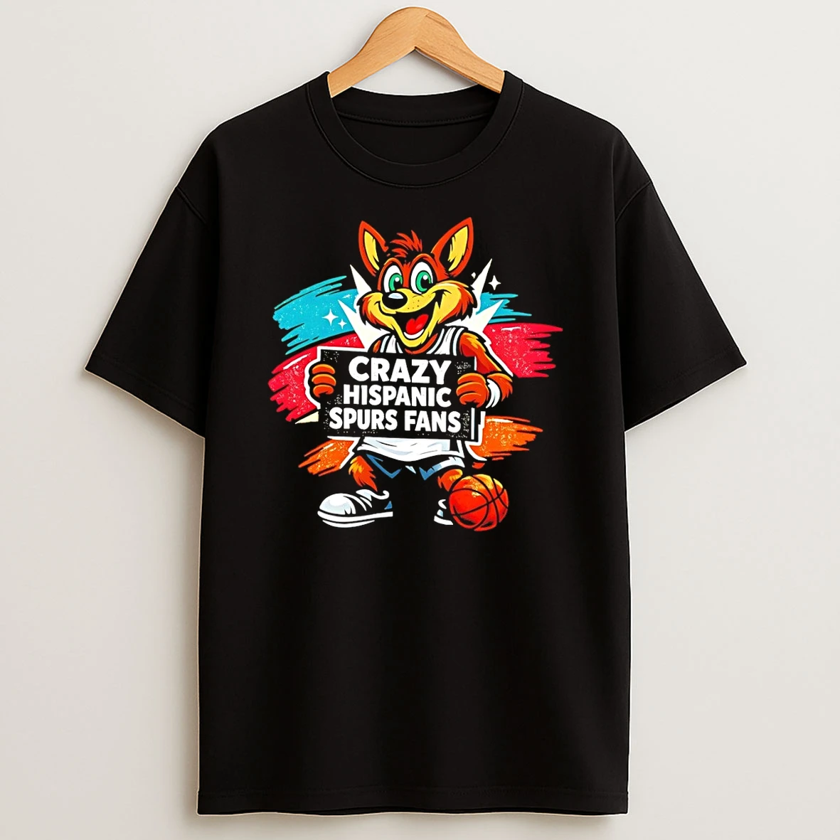 The Coyote Crazy Hispanic Spurs Fans Basketball Game Day 2026 Shirts