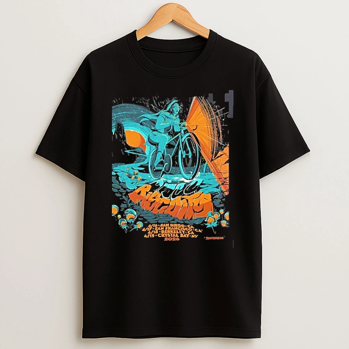 The Disco Biscuits Bicycle Day West Coast 2026 Tour California And Nevada Dates From April 16 To 19 2026 Shirts