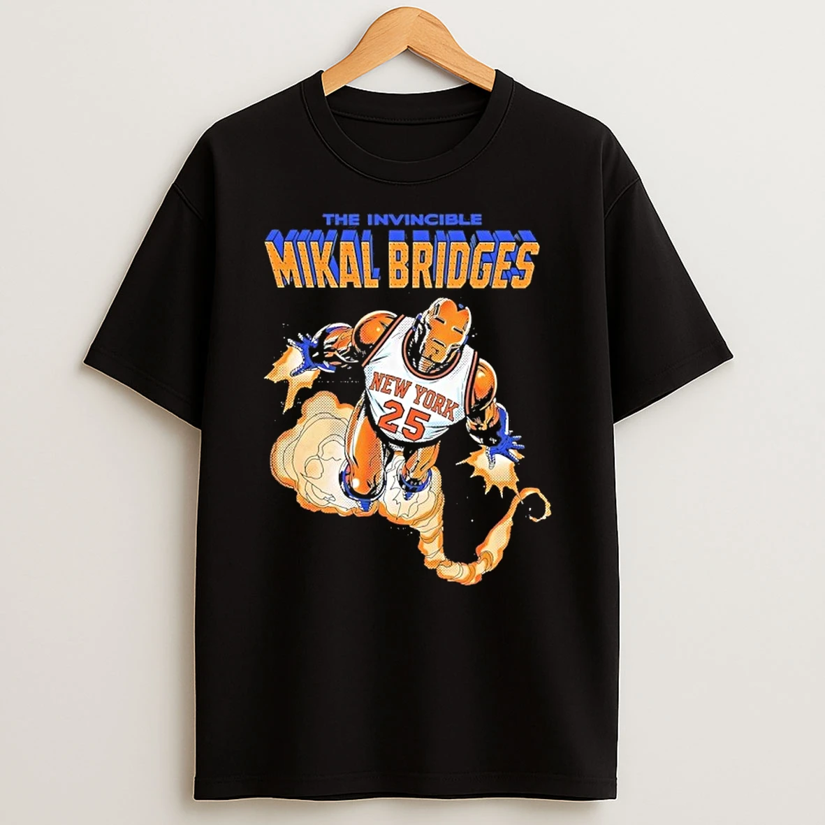 The Invincible Mikal Bridges Iron Man New York Knicks Shirts
