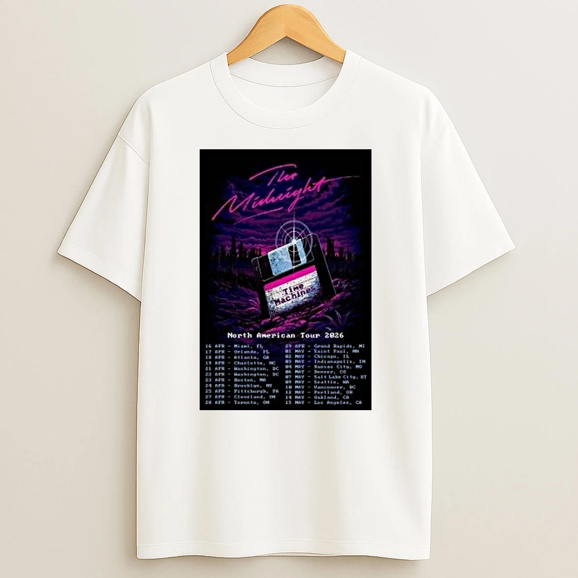 The Midnight North American Tour 2026 Shirts
