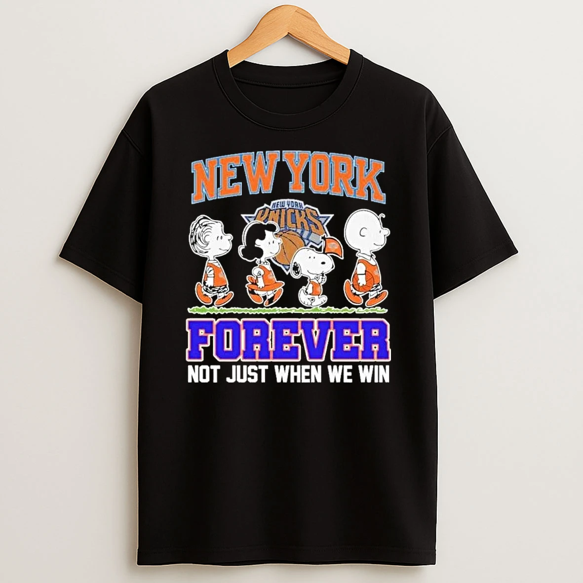 The Peanuts Characters Forever X New York Knicks Shirts