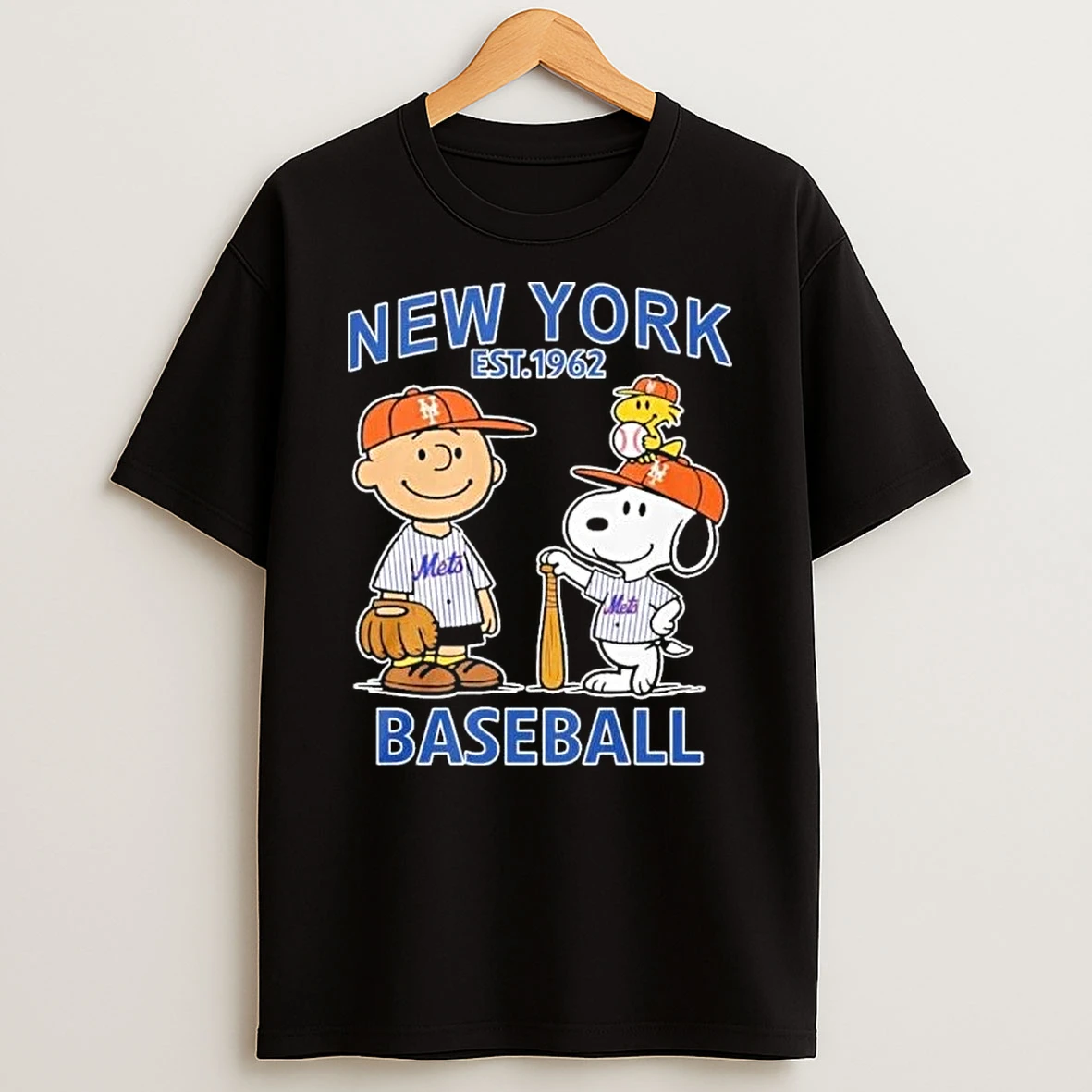 The Peanuts Characters X New York Mets Est 1962 Shirts
