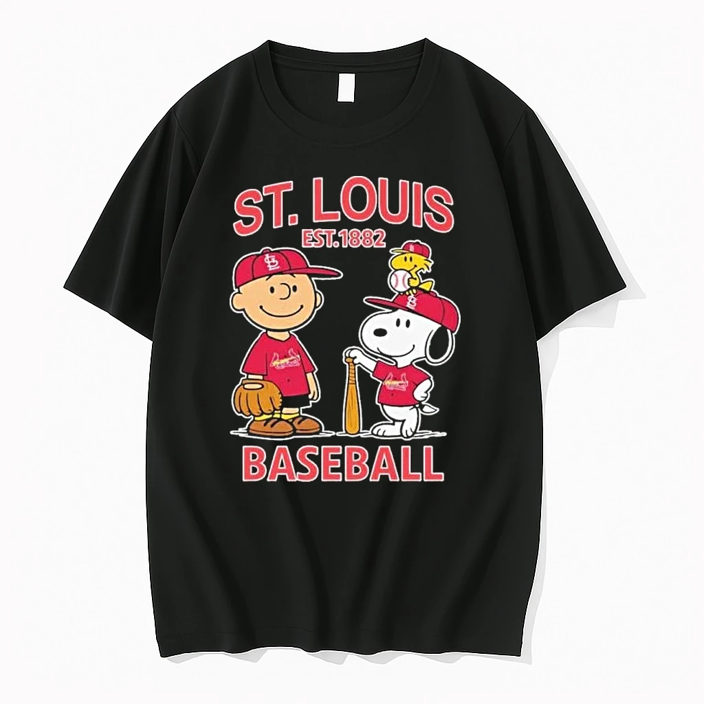 The Peanuts Characters X St Louis Cardinals Est 1882 Shirts
