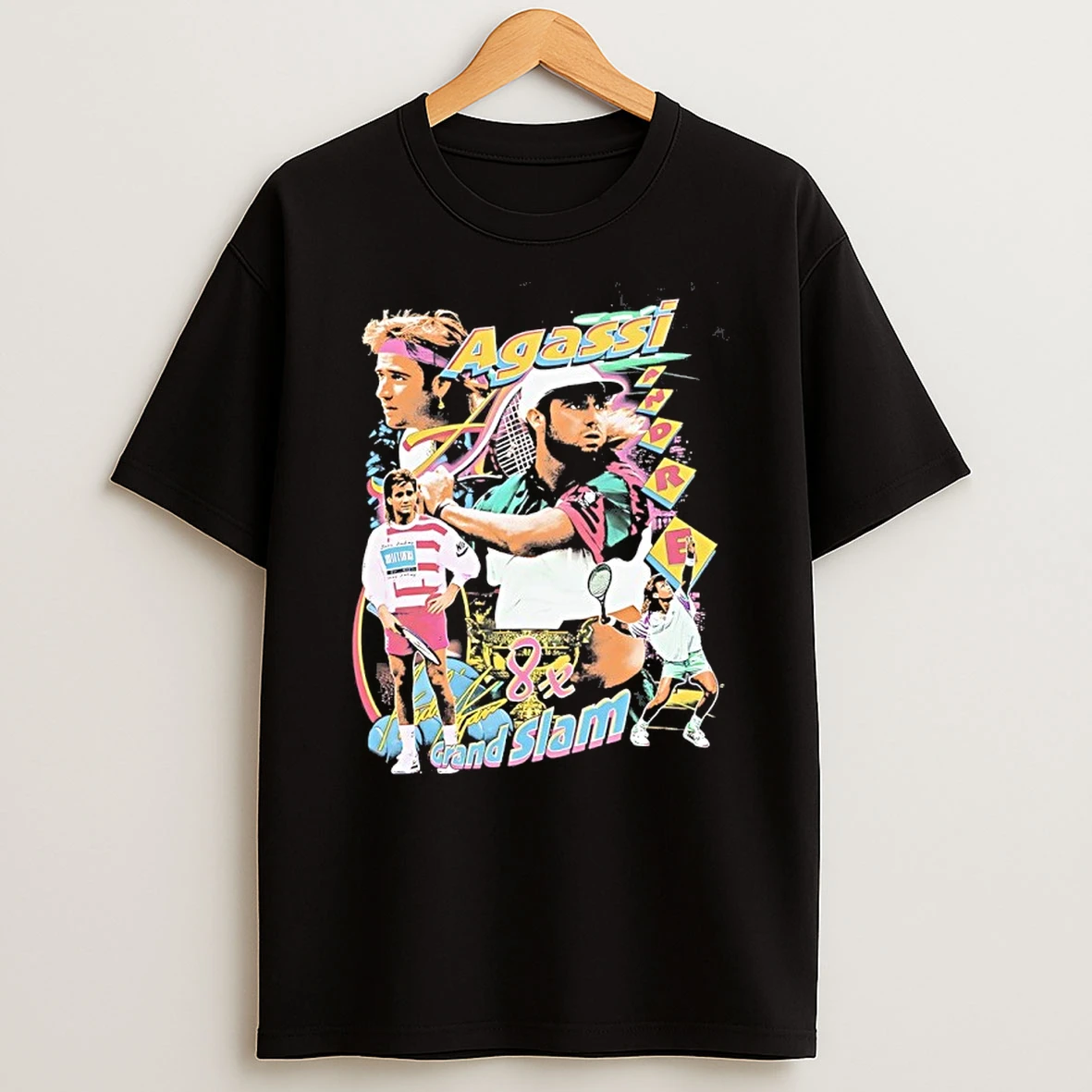 The Punisher Grand Slam Agassi 8x Signature Vintage Shirts