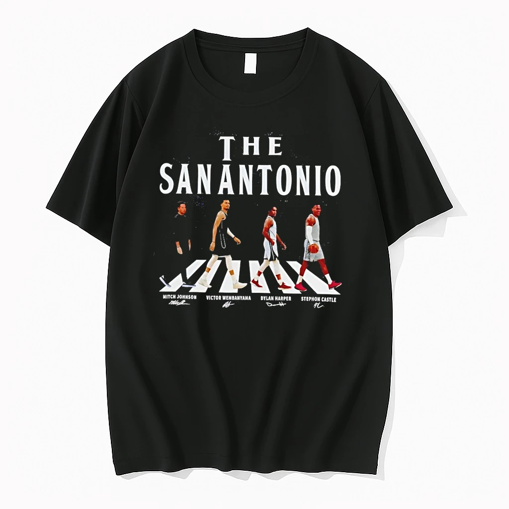 The San Antonio Mitch Johnson Victor Wembanyama Dylan Harper Stephon Castle Abbey Road Shirts