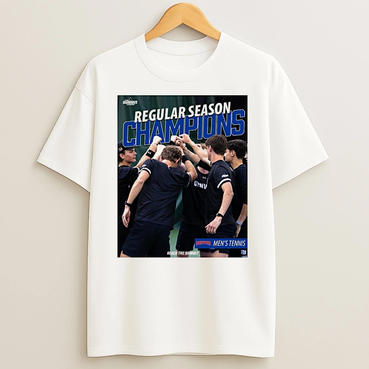 The Summit League 2026 Regular Season Champions Denver Mens Tennis Shirts