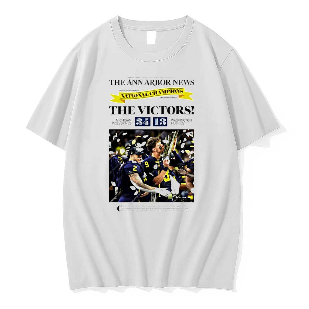 The Victors Michigan Wolverines Basketball The Ann Arbor National Champions Framed Newspaper Shirts