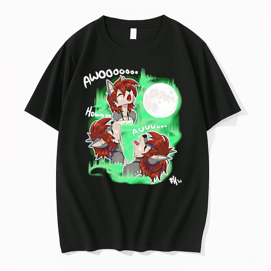 The Wolf And Moon Awoo Anime Shirts