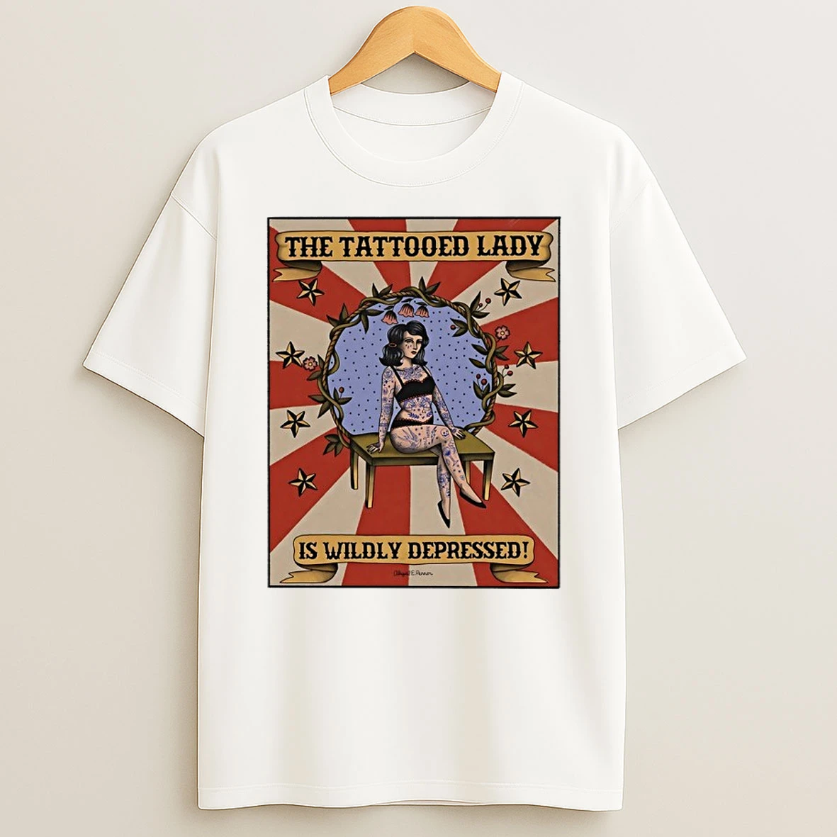 The Tattooed Lady Is Wildly Depressed Vintage Shirts