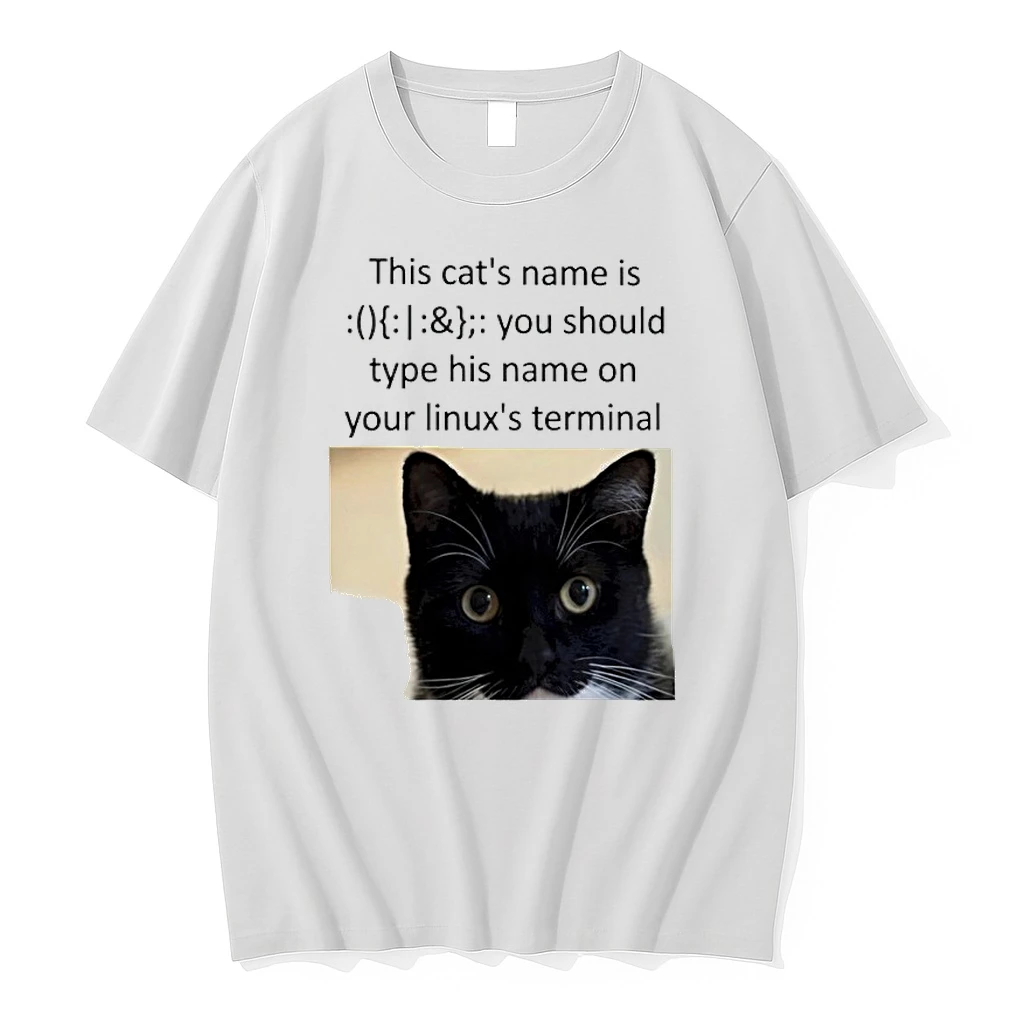 This Cats Name You Should Type His Name On Your Linuxs Terminal Shirts