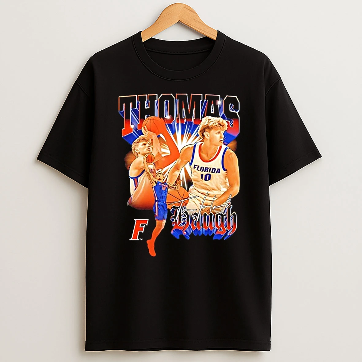 Thomas Haugh Florida Gators Mens Basketball Picture Collage Signature Shirts