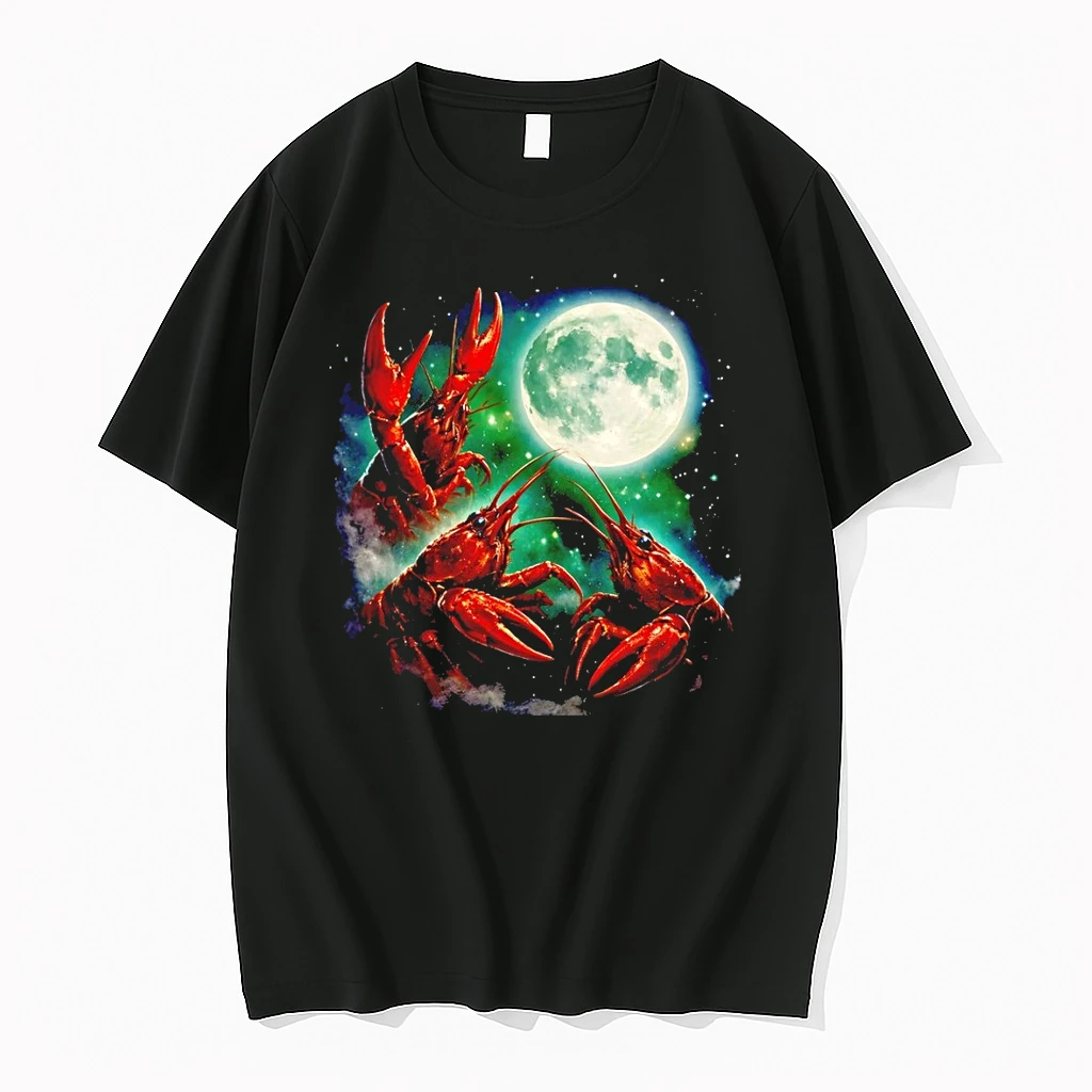 Three Crawfish Moon Animals Vintage Shirts