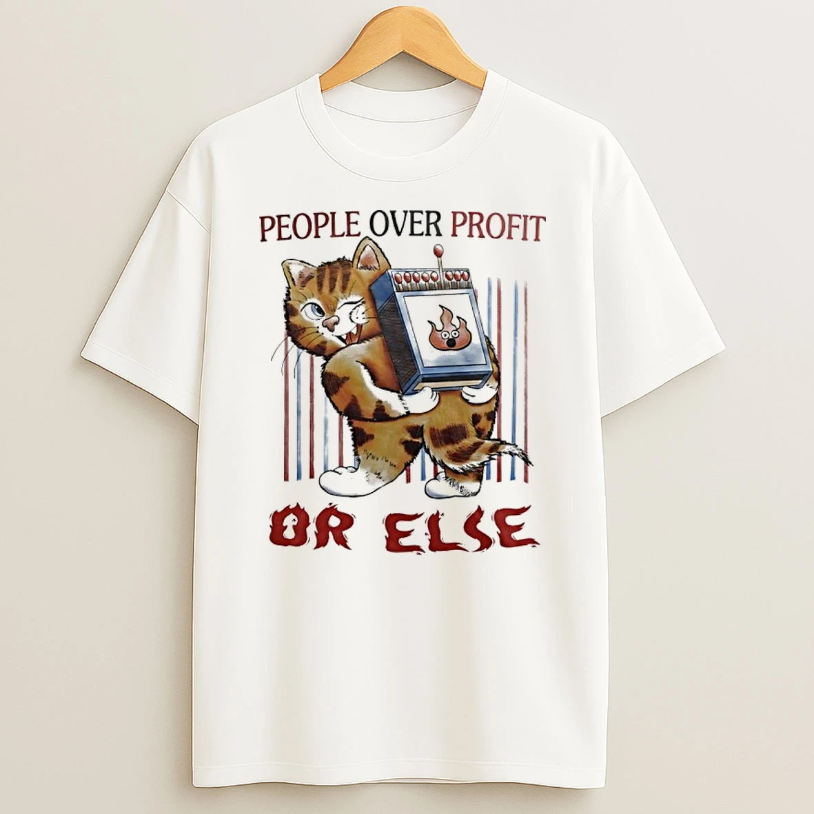 Tiger People Over Profit Or Else Shirts