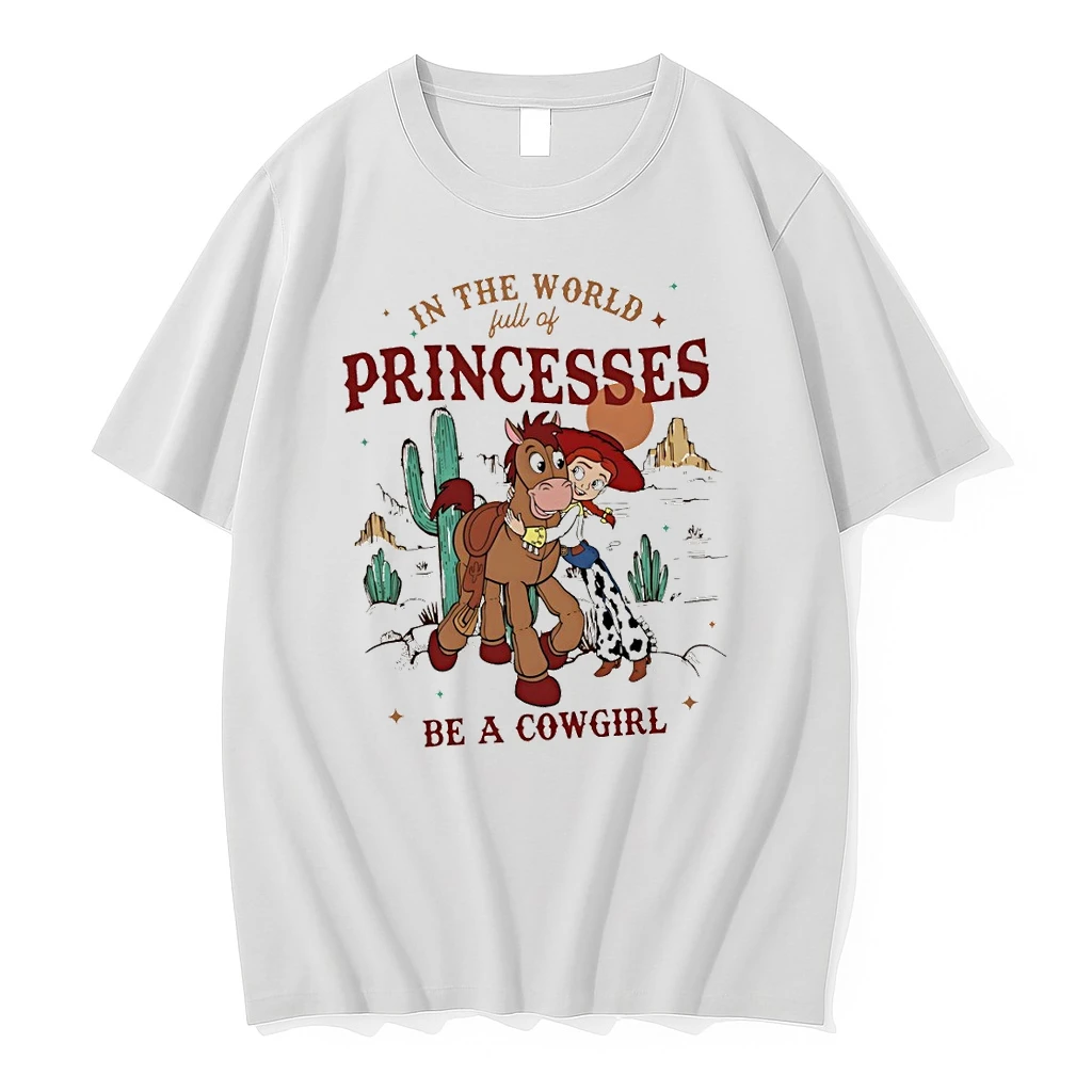Toy Story Jessie And Bullseye In A World Full Of Princesses Be A Cowgirl Shirts