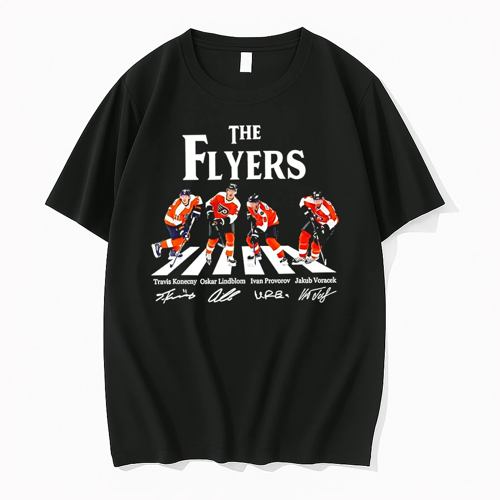 Travis Konecny Oskar Lindblom Ivan Provorov Jakub Voracek Philadelphia Flyers Hockey Abbey Road Shirts