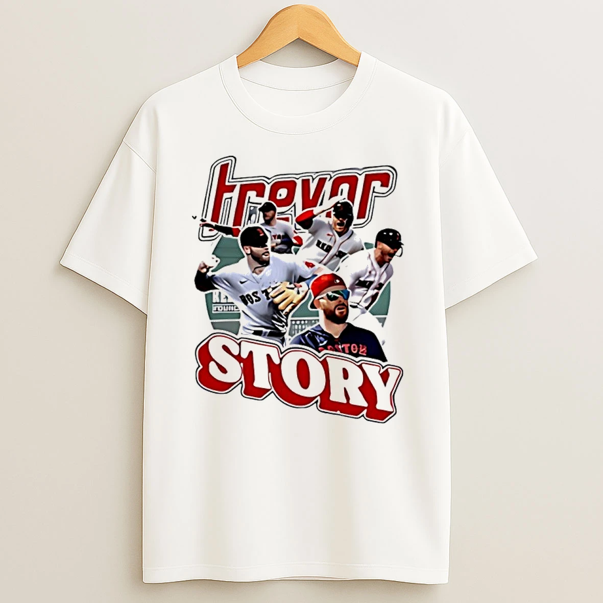 Trevor Story Boston Red Sox Mlb Picture Collage Shirts