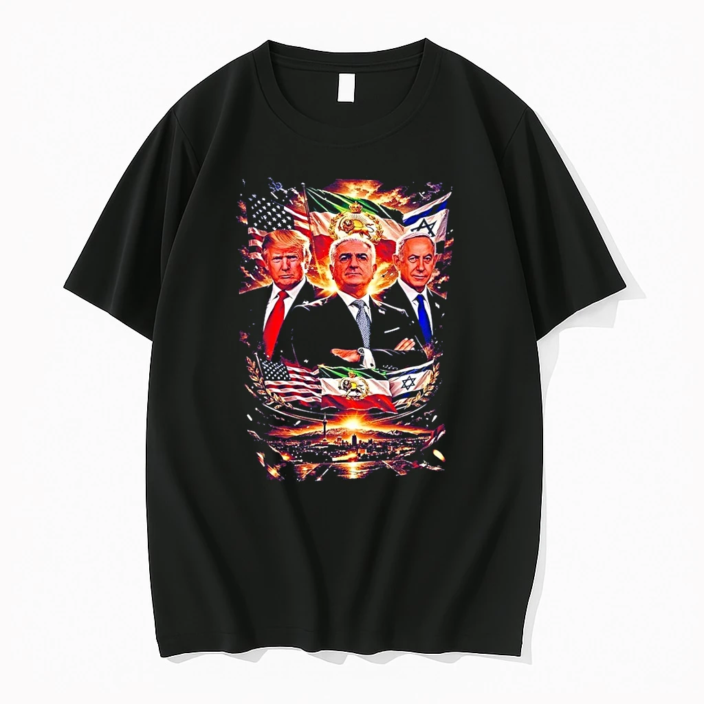 Trump Netanyahu Pahlavi Operation Epic Fury America Usa Iran Israel Flags Shirts