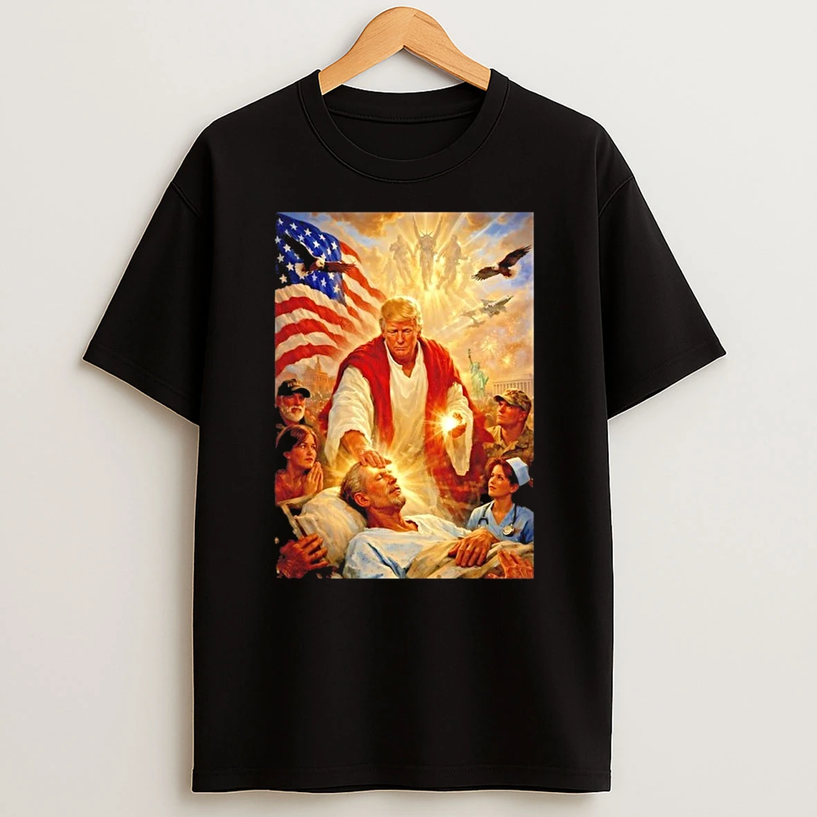 Trump Himself As Jesus Healing The Sick Shirts