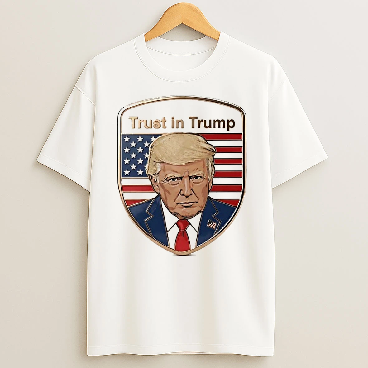 Trust In Trump Americans Shield Shirts